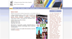 Desktop Screenshot of kalvinkiado.hu